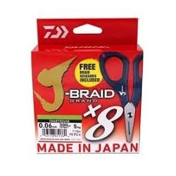 Trenzado Daiwa J-Braid Grand x8 + Tijeras | Náutica Leiro