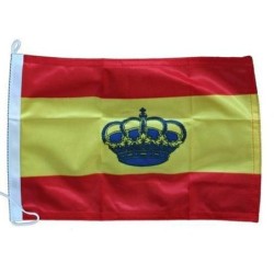 Bandera de España Marítima con Corona | Náutica Leiro
