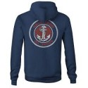 Sudadera de Hombre Grundens Heather Navy | Náutica Leiro